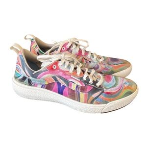 Vans UltraRange Exo SE x Chris Johanson Swirl Multi Lace Up Canvas Sneaker 10.5
